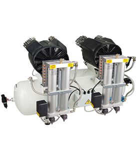 Straight Piston Oil Less Compressor Packages